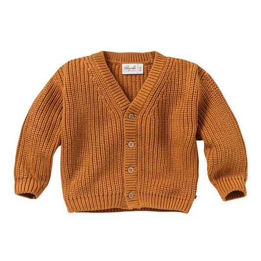 Weiche Baby Strick Jacke, Cardigan, caramel