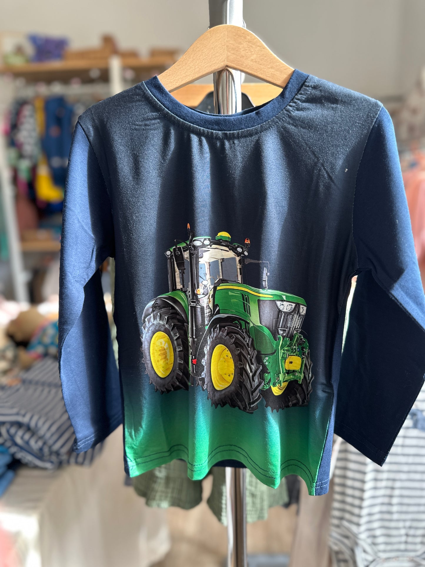 Kinder Langarmshirt Traktor